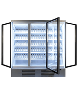 Glasdeur Koelkast Wit | 1530L | 3 Glasdeuren | 0°C/+10°C | Geforceerd | 1880x710x1997(h)mm
