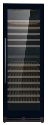 Wijnkoelkast 379L Glasdeur | 154 flessen | Zwart | Dual Zone | +5°C/+20°C | Geforceerd | 595x710x1720(h)mm