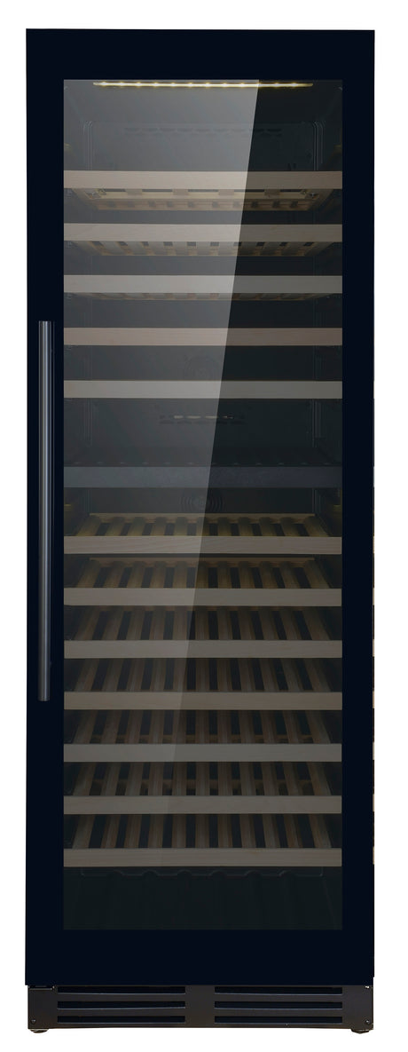Wijnkoelkast 379L Glasdeur | 154 flessen | Zwart | Dual Zone | +5°C/+20°C | Geforceerd | 595x710x1720(h)mm
