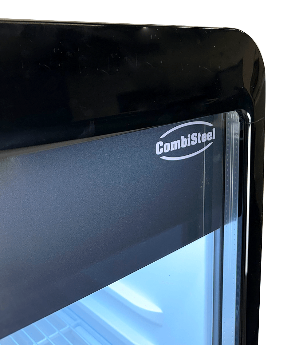 Glasdeur Koelkast | 280L | Zwart | +1°C/+10°C | Geforceerd | Wielen | 540x560x1725(h)mm