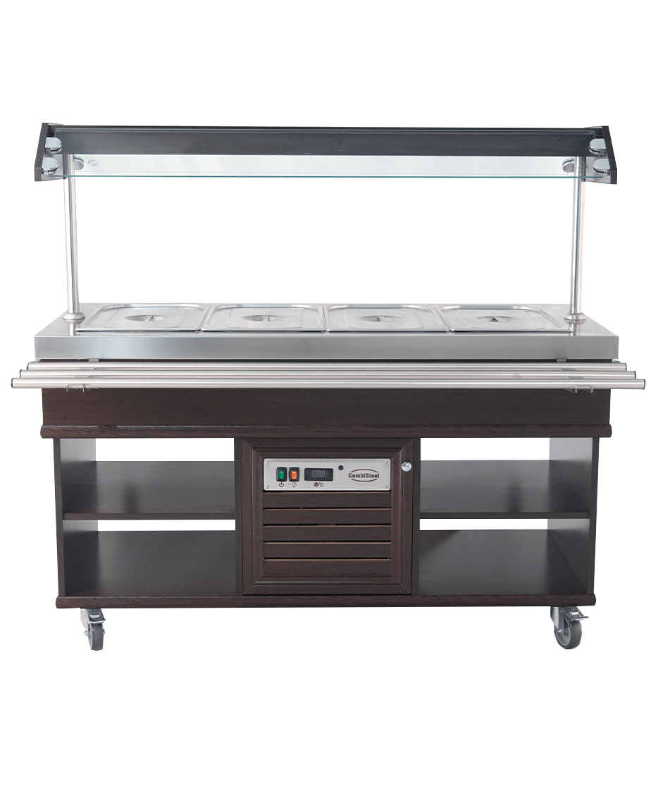 Gekoeld Buffet | 4x 1/1 GN | +4°C/+8°C | Statisch | Verlichte Kap | 1500x700x1400(h)mm