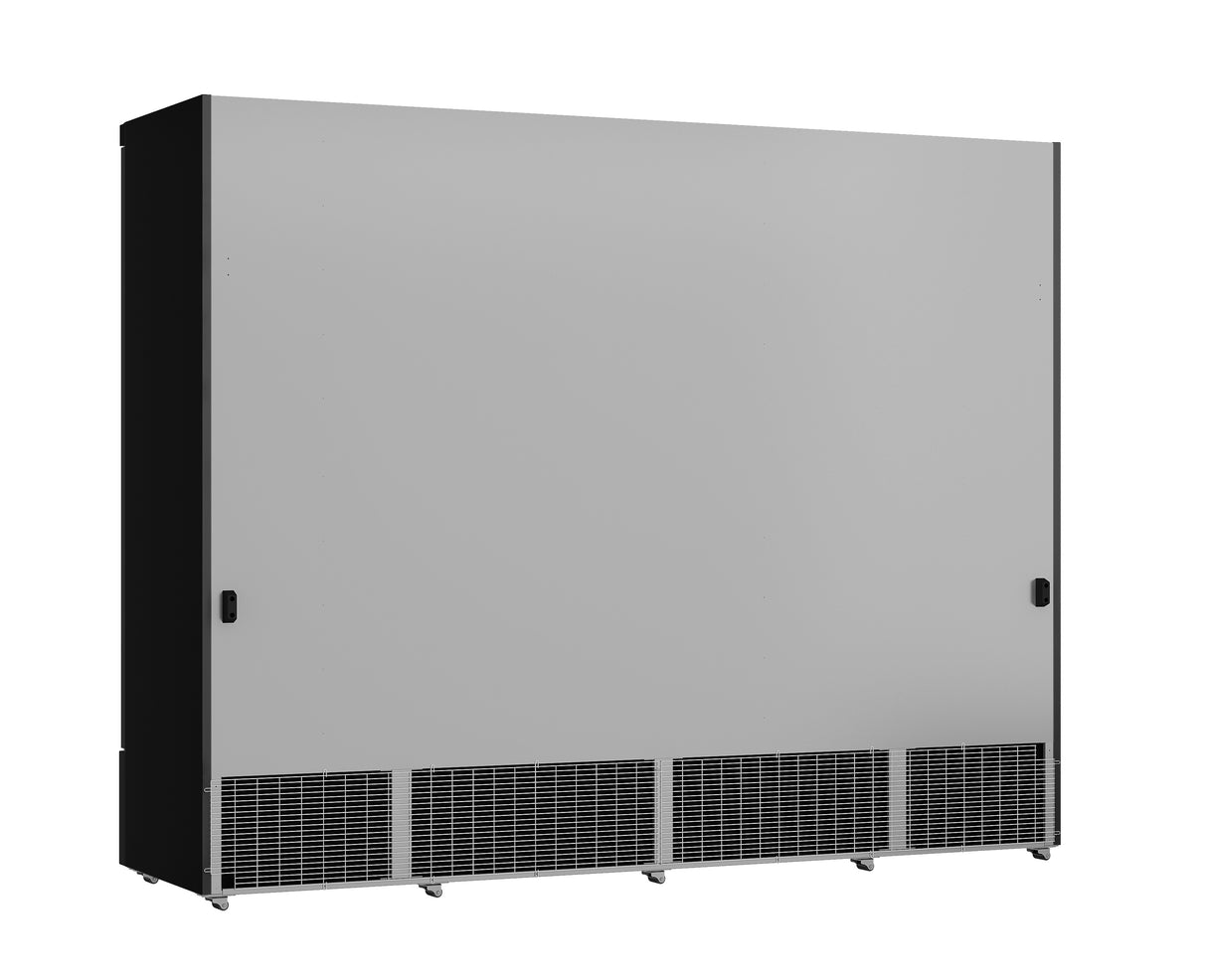 Glasdeur Koelkast Zwart | 2025L | 4 Deuren | 0°C/+10°C | Geforceerd | 2508x710x1997(h)mm