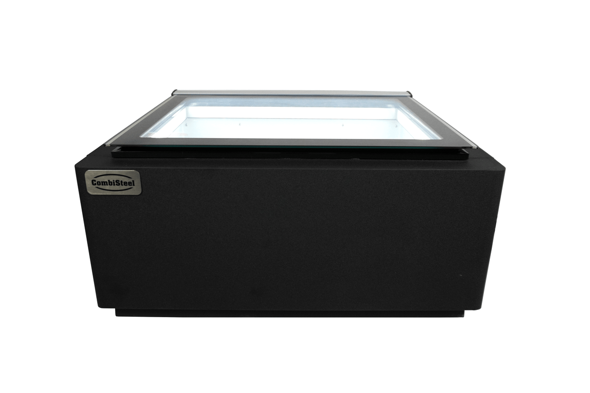 Schepijsvitrine | Zwart | 3x 5L | -16°C/-18°C | Statisch | 670x750x375(h)mm
