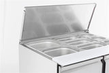 gekoeld saladette | 2x 1/1 GN + 3x 1/6 GN | +2°C/+8°C | Statisch met ventilator | 900x700x870(h)mm