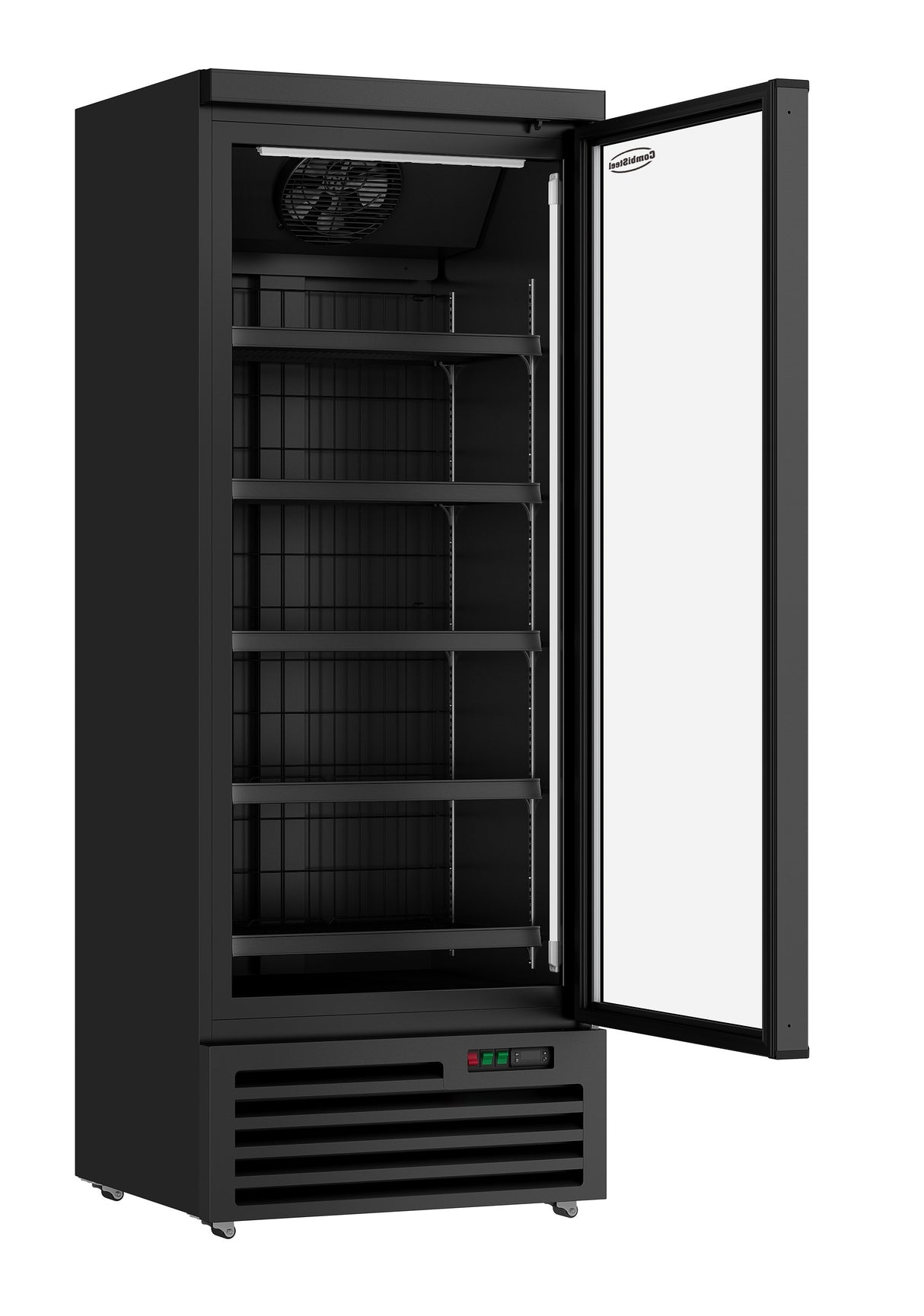 Glasdeur Vrieskast Zwart | 600L | 1 Deuren | -18°C/-22°C | Geforceerd | 750x710x1997(h)mm
