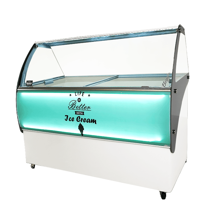 Schepijsvitrine | CURACAO | Energiezuinig | 454L | 10x 5L | -15°C/-22°C | Statisch | 1447x825x1257(h)mm