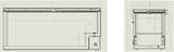Vrieskist 635L | tot -18°C /-24°C| wit/RVS | klapdeksels | 1904x743x840(h)mm