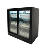Barkoeler | 2 Schuifdeuren | Zwart | 198L | 0°C/+10°C | Geforceerd | 900x500x900(h)mm