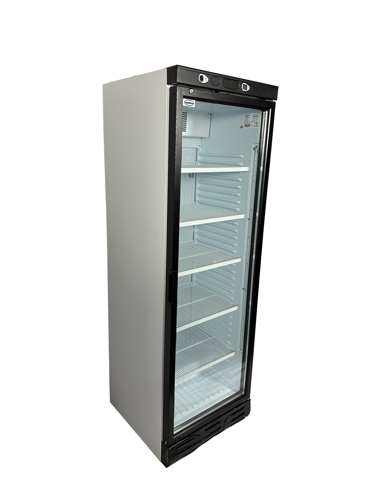 Drankenkoeling Wit | 382L | Glasdeur | +4°C/+10°C | Statisch met Ventilator  | 595x650x1850(h)mm