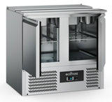 Gekoeld saladette | 2x 1/1 GN + 3x 1/6 GN | +2°C/+8°C | Statisch met ventilator | 900x700x870(h)mm