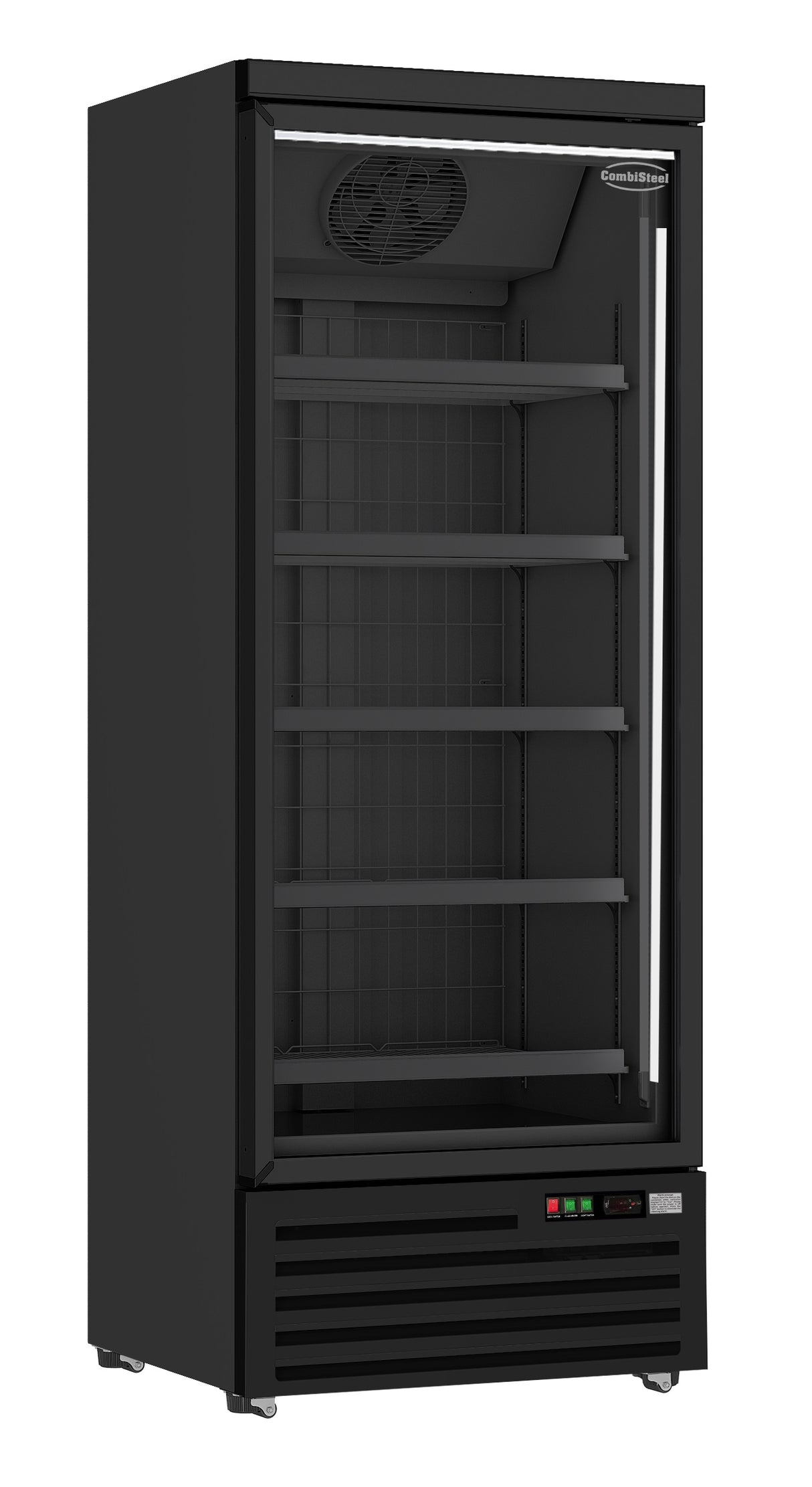 Glasdeur Vrieskast Zwart | 600L | 1 Deuren | -18°C/-22°C | Geforceerd | 750x710x1997(h)mm