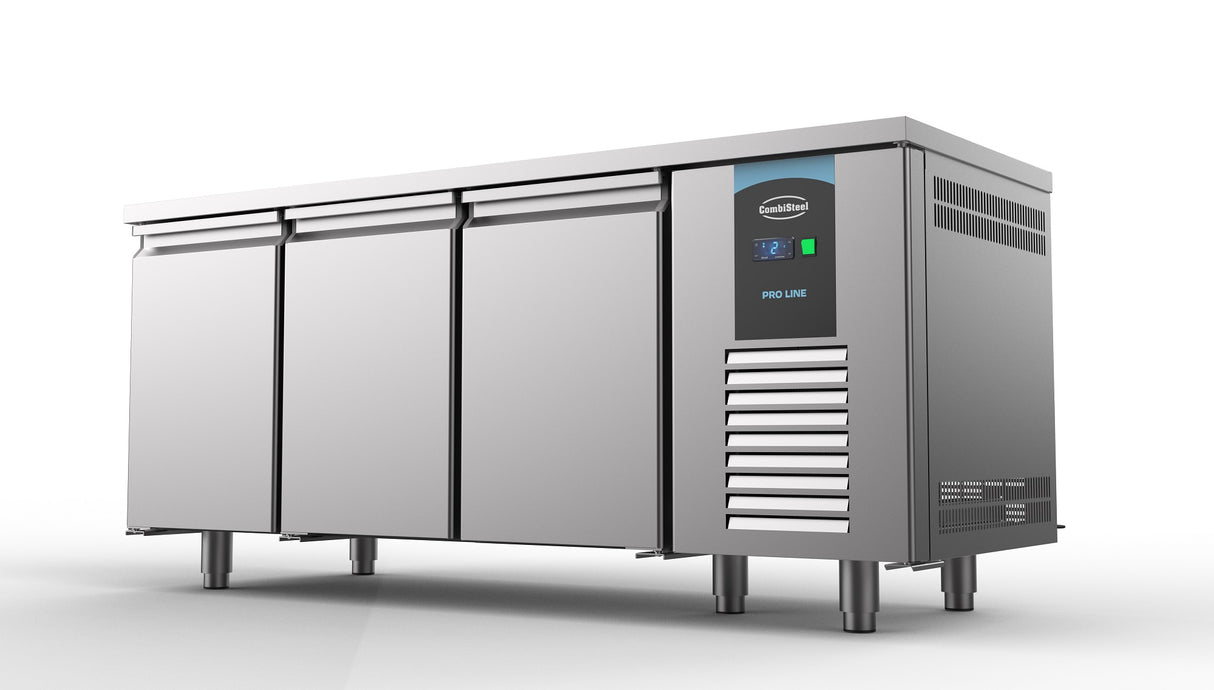 Bakkers-koelwerkbank | 615L | 3 Deuren | -2°C/+8°C | Geforceerd | 2100x800x850(h)mm