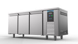 Bakkers-koelwerkbank | 615L | 3 Deuren | -2°C/+8°C | Geforceerd | 2100x800x850(h)mm
