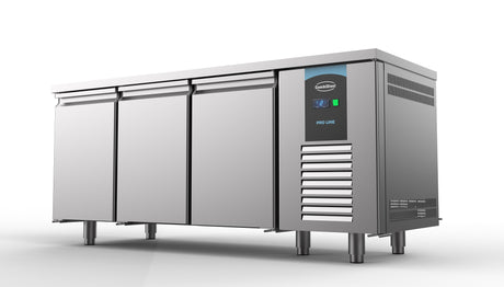 Bakkers-koelwerkbank | 615L | 3 Deuren | -2°C/+8°C | Geforceerd | 2100x800x850(h)mm