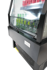 Wandkoeling zwart | +1°C/+7°C | Geforceerd | Open | Intern Nachtgordijn | 660x710x1470(h)mm