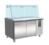 Gekoeld saladette | 3x 1/1 GN + 3x 1/ 6GN | +2°C/+8°C | Geforceerd | 1360x700x860/1365(h)mm
