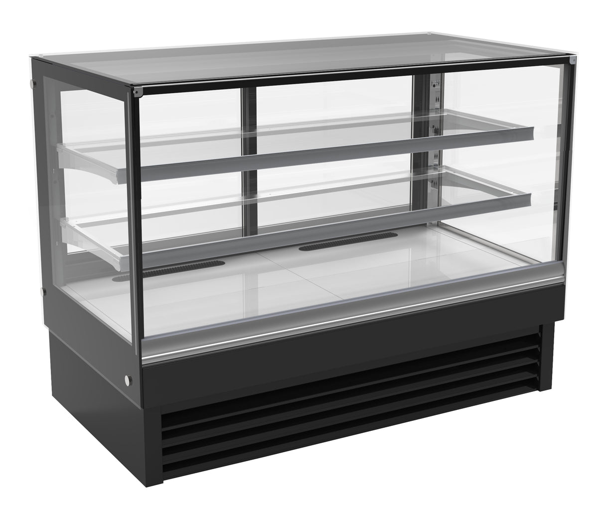 Koelvitrine | 324L | Zwart | +2°C/+8°C | 3 Niveaus | 1500x680x1200(h)mm