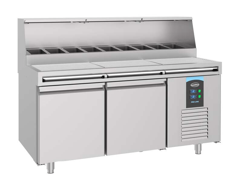 Pizzawerkbank | PRO LINE | 460L | 2 Deuren | -2°C/+8°C | Geforceerd | 1790x850x900/1300(h)mm