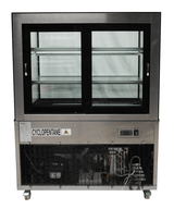 Koelvitrine | 270L | Zwart/RVS | +2°C/+8°C | 3 Schappen | 915x675x1210(h)mm