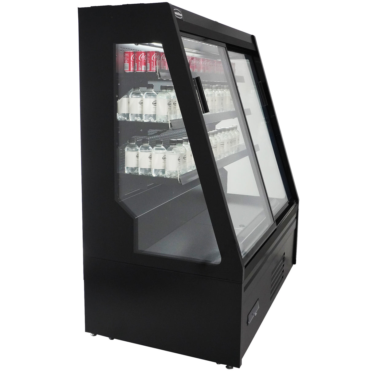 Wandkoeling Maikel | Zwart | -1°C/+5°C | Geforceerd | Schuifdeuren | Wielen | 1310x740x1500(h)mm