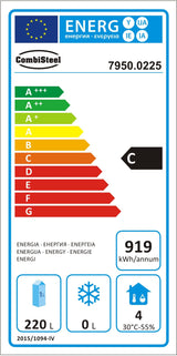 Combisteel Koelwerkbank | 282L | 4 laden | +2°C/+8°C | Geforceerd | 1360x700x850(h)mm | 7950.0225