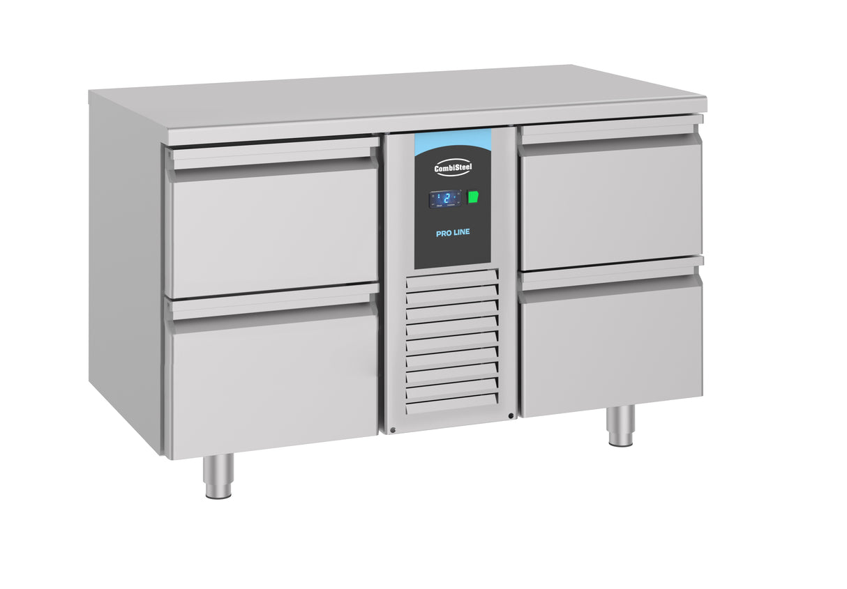 Koelwerkbank | ENERGY LINE | 281L | 4 Laden | -2°C/+8°C | Geforceerd | 1300x700x850(h)mm