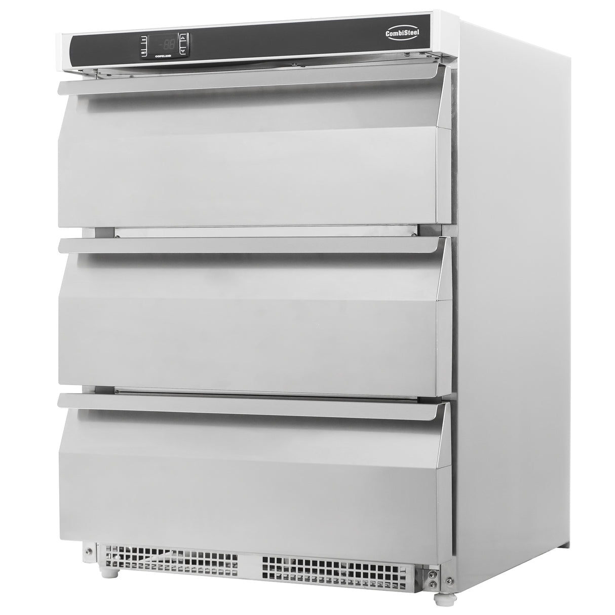 Koelkast | Energiezuinig | 101L | RVS | +2°C/+8°C | Geforceerd | 3 Laden | 600x605x810(h)mm