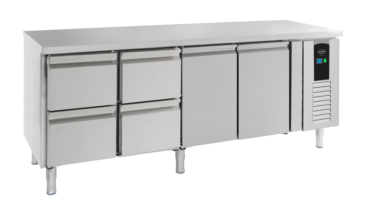 Koelwerkbank | Energy Line | 393L | 2 deuren 4 laden | +2°C/+8°C | Geforceerd | 2230x700x860(h)mm