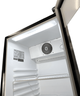 Glasdeur Koelkast | 280L | Zwart | +1°C/+10°C | Geforceerd | Wielen | 540x560x1725(h)mm