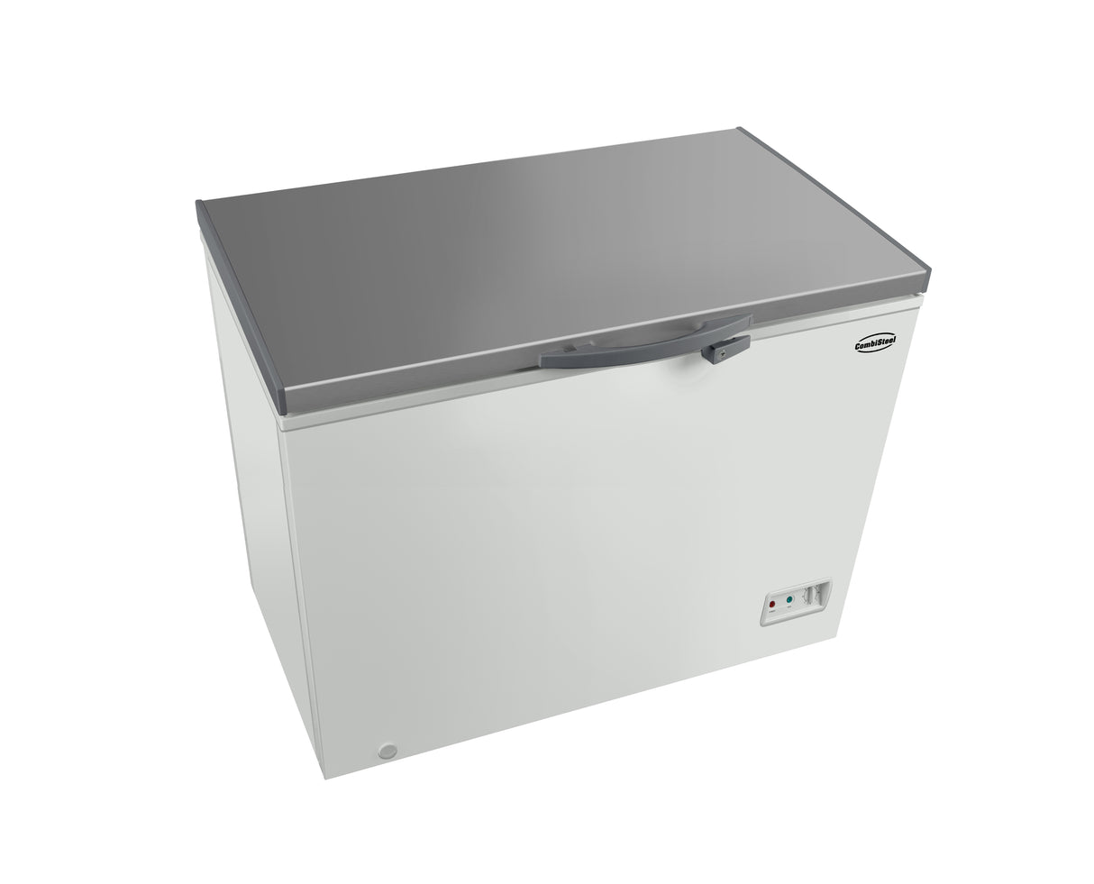 Vrieskist 302L | -18°C | wit/rvs | Deksel | 1116x644x845(h)mm