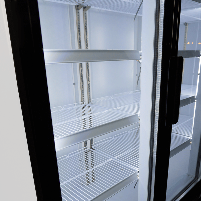 Glasdeur Koelkast Zwart/Wit | 1065L | 3 Glasdeuren | +1°C/+10°C | Geforceerd | 1600x610x1973(h)mm