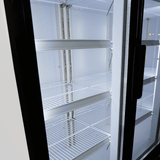 Glasdeur Koelkast Zwart/Wit | 1065L | 3 Glasdeuren | +1°C/+10°C | Geforceerd | 1600x610x1973(h)mm