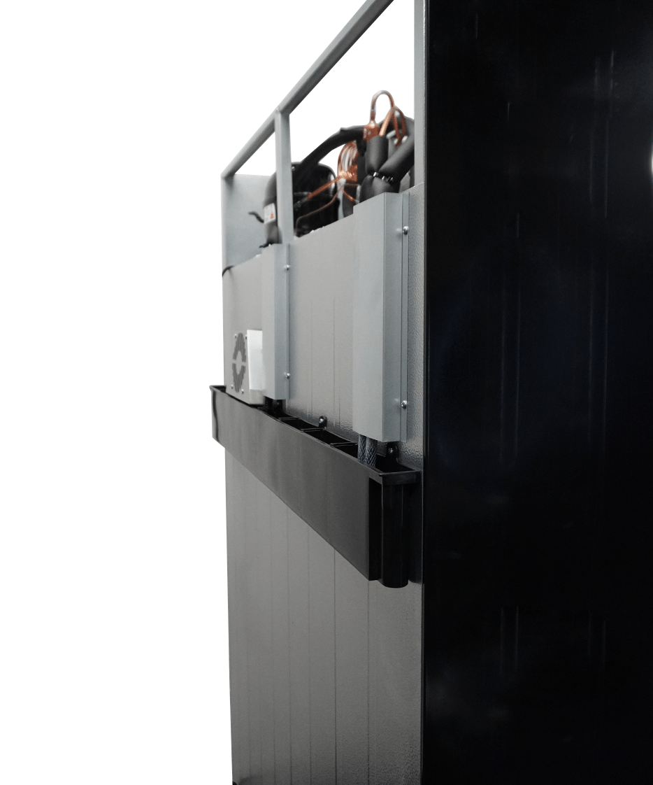 Glasdeur Koelkast Zwart | 770L | 2 Glasdeuren | 0°C/+10°C | Geforceerd | 1100x525x1911(h)mm