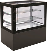 Koelvitrine | 300L | Zwart | +2°C/+10°C | 3 Schappen | 800x780x1300(h)mm