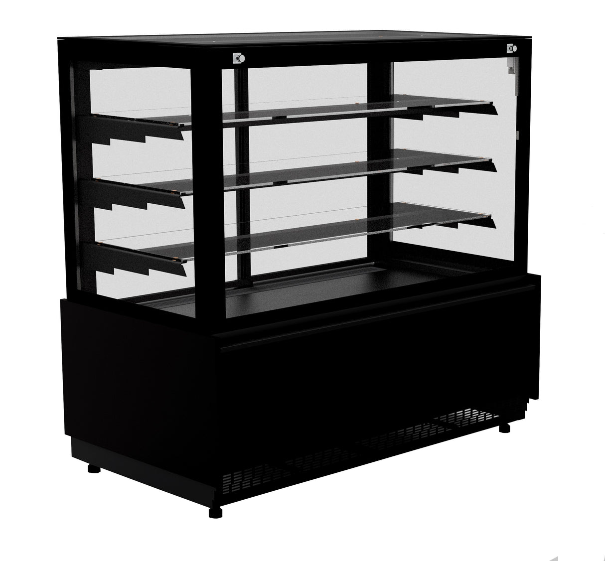 Koelvitrine Nero | 630L | Zwart | +4°C/+12°C | 4 Schappen | 1437x790x1400(h)mm
