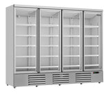 Glasdeur Koelkast Wit | 2025L | 4 Glasdeuren | 0°C/+10°C | Geforceerd | 2508x710x1997(h)mm