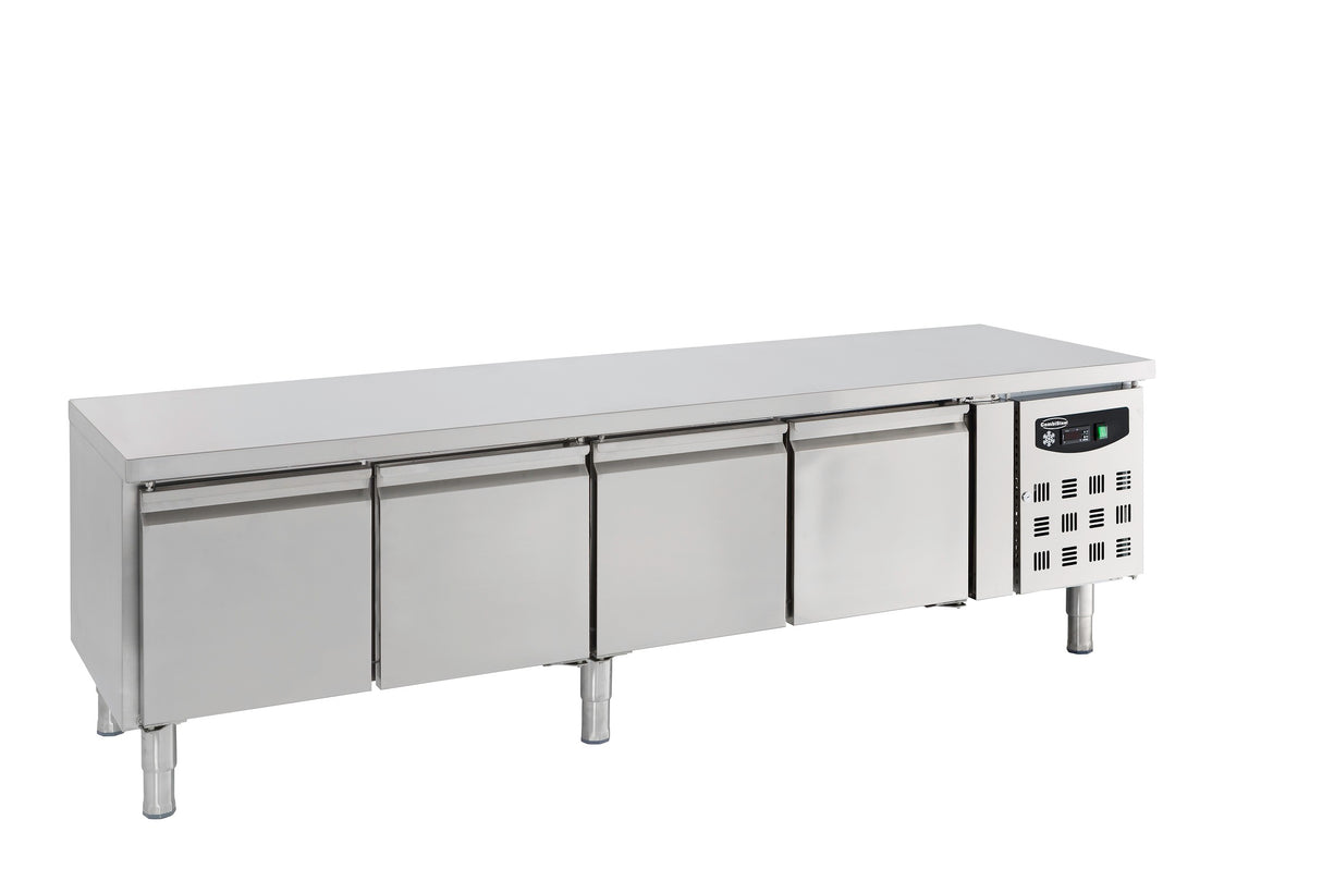 Koelwerkbank | 402L | 4 Deuren | +2°C/+8°C | Geforceerd | 2000x700x650(h)mm