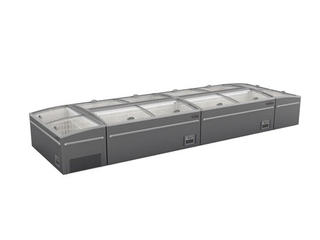 Supermarkt Vrieskist | 1040L | Grijs | -18°C/-22°C | Statisch | Schuifdeksels | 2500x850x870(h)mm