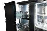 Barkoelkast  698L | Zwart | 0°C/+10°C | Geforceerd | 3 Deuren met 4 Laden | 2542x513x860(h)mm