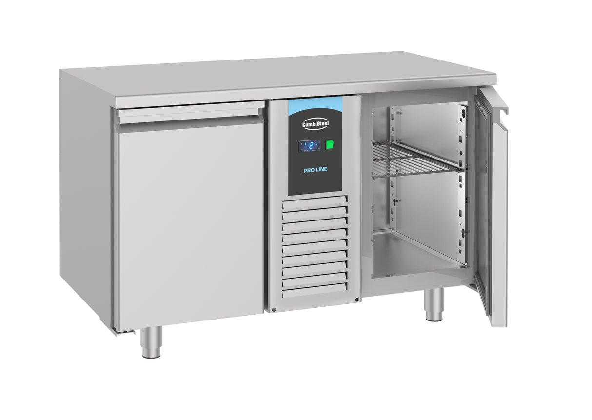 Vrieswerkbank | ENERGY LINE | RVS | 281L | 2 Deuren | -10°C/-22°C | Geforceerd | 1300x700x850(h)mm