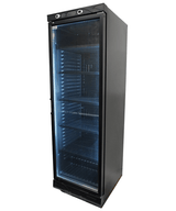 Drankenkoeling Zwart | 382L | Glasdeur | +4°C/+10°C | Statisch met Ventilator | 595x650x1850(h)mm
