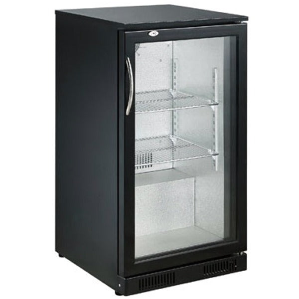 Barkoeler | 1 Glasdeur | Zwart | 98L | +2°C/+10°C | Geforceerd | 500x500x900(h)mm