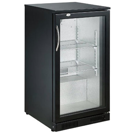 Barkoeler | 1 Glasdeur | Zwart | 98L | +2°C/+10°C | Geforceerd | 500x500x900(h)mm