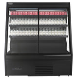 Wandkoeling Maikel | Zwart | -1°C/+5°C | Geforceerd | Schuifdeuren | Wielen | 1310x740x1500(h)mm