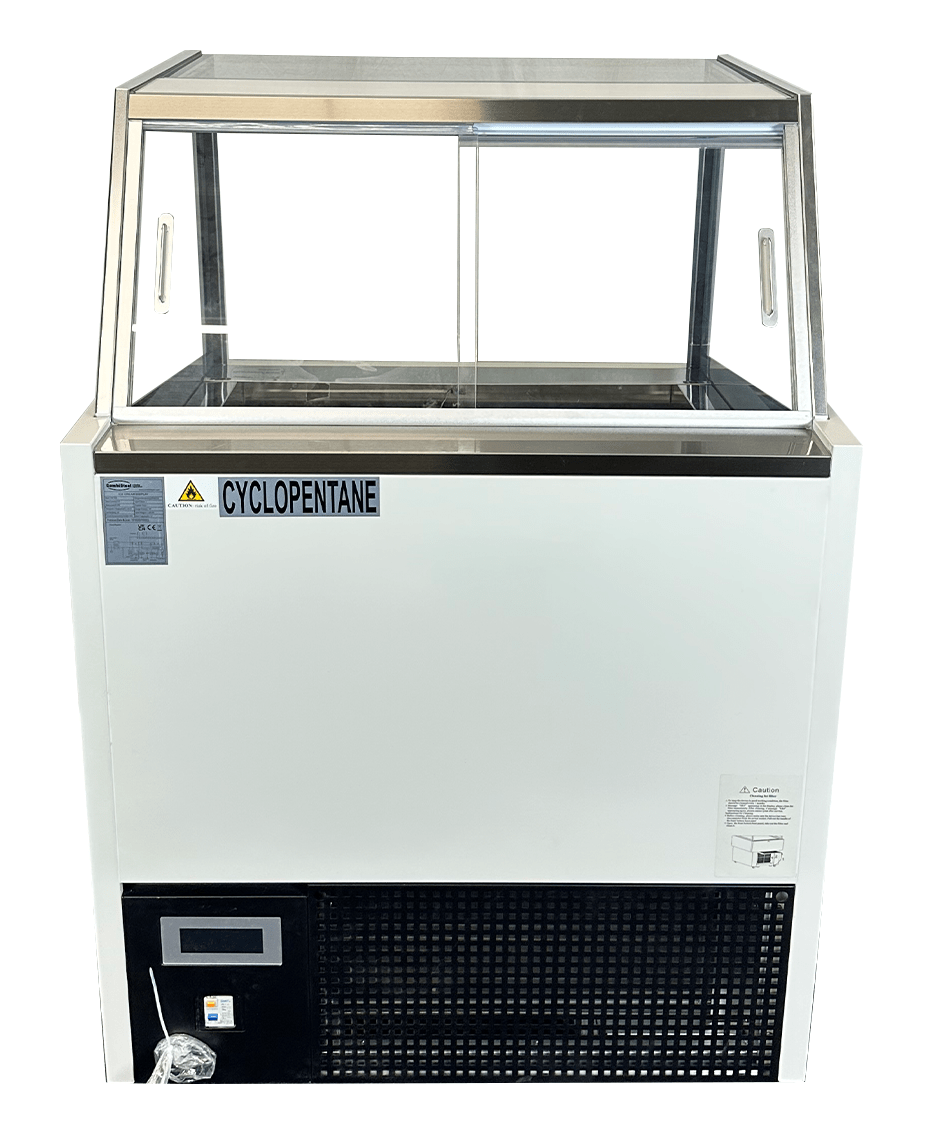 Schepijsvitrine KOMODO | 189L | 6x 5L | -16°C/-18°C | Geforceerd | 910x880x1300(h)mm