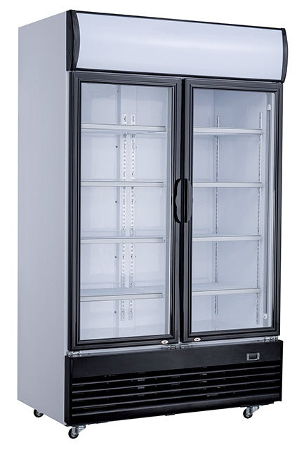 Glasdeur Koelkast Wit | 800L | 2 Deuren | +2°C/+10°C | Geforceerd | 1000x730x2072(h)mm
