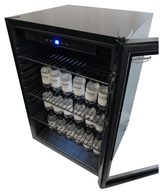 Drankenkoeling | Zwart | 150L | 1 Glasdeur | +3°C/+10°C | Statisch | 540x539x847(h)mm