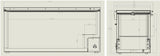 vrieskist 572L | tot -18°C /-24°C| wit/RVS | klapdeksels | 1775x743x840(h)mm