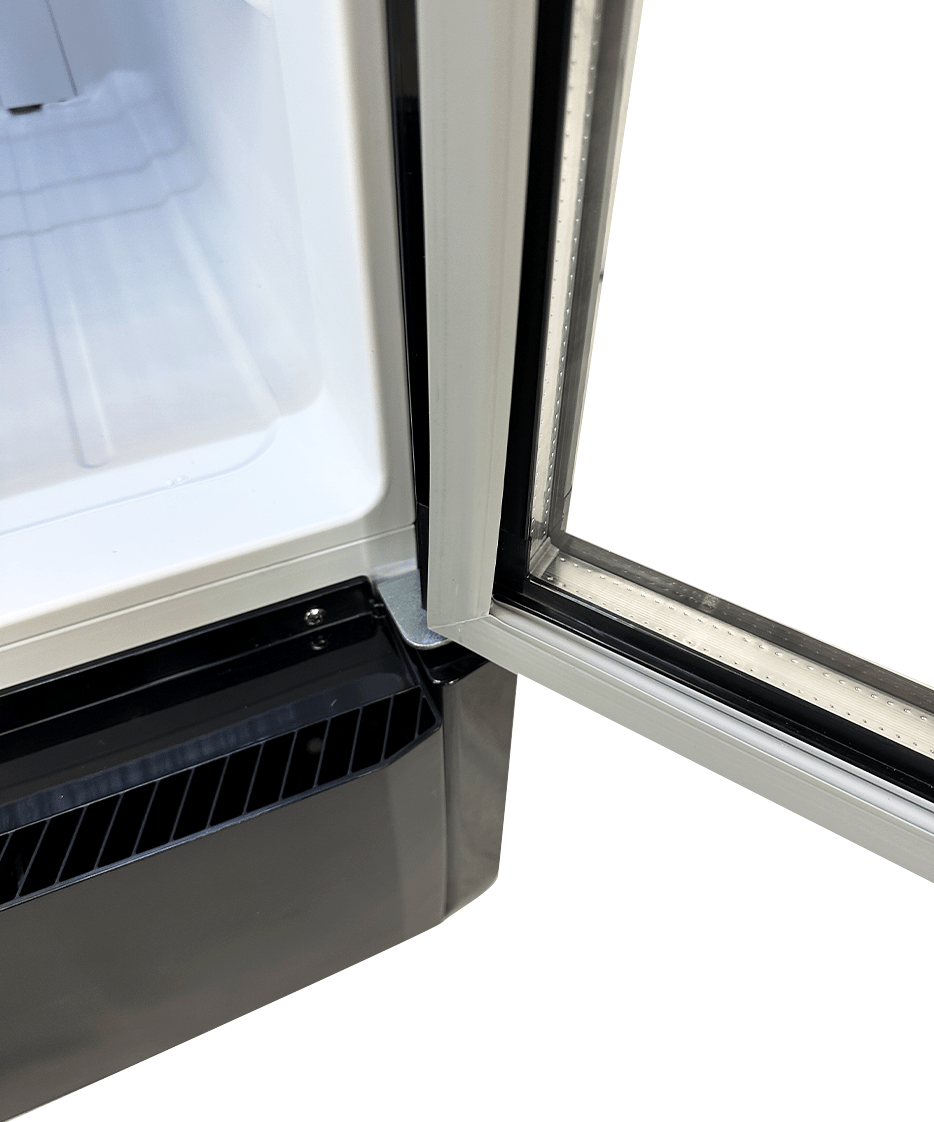 Glasdeur Koelkast | 280L | Zwart | +1°C/+10°C | Geforceerd | Wielen | 540x560x1725(h)mm