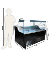 Koeltoonbank | WESLEY | 0°C/+7°C | Geforceerd met gekoelde Reserve | 1590x902x1230(h)mm